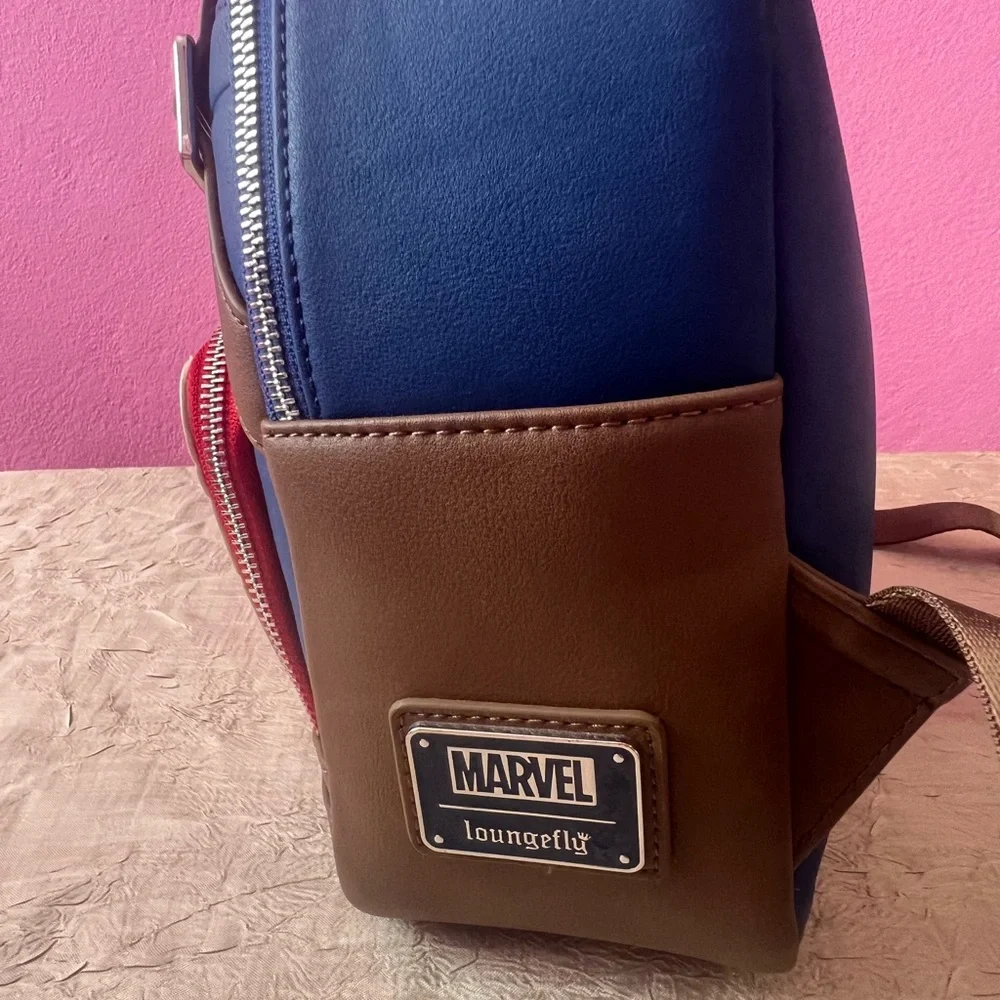 Loungefly Marvel Captain America Costume Mini Backpack Shield Design RARE